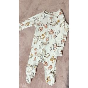 Carter's 3 Month White Body Suit Unisex In A Floral Pattern‎